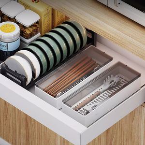 Organisateur de rangement coulissant de haute qualité pour armoire de cuisine ou de salle de bain, panier de tiroir extensible - Product Image 2