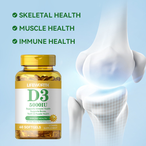 Lifeworth Private Label Vitamine D3 K2 Softgel <span class=keywords><strong>Capsules</strong></span> Oem Vis Leverolie Voor Volwassenen - Product Image 3