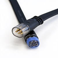 Connecteur rapide mâle/femelle en PVC transparent étanche à la poussière à 5 broches pour câblage LED