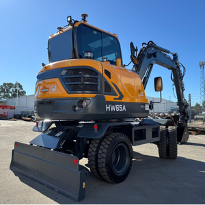 Vente flash : mini-excavatrice hydraulique sur roues 6,08 tonnes HX65A de haute qualité - Product Image 2