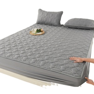 Coprimaterasso Impermeabile in Cotone Lavato Trapuntato Singolo o Matrimoniale Protezione Materasso Set Letto da Esportazione - Product Image 5