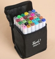 Marqueurs à alcool 24/48/60/80 couleurs, feutres à double embout pour manga et croquis, fournitures scolaires d'art, ensemble de dessin