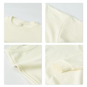 TKAN67D hommes coton et polyester pull à capuche grande taille 270 GSM o-cou sweats personnalisé blanc imprimé à capuche - Product Image 3