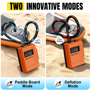 Pompe électrique portable pour planche de SUP 14,8 V avec écran LED, haute <span class=keywords><strong>pression</strong></span>, double étage, <span class=keywords><strong>gonflage</strong></span> et dé<span class=keywords><strong>gonflage</strong></span> - Product Image 4