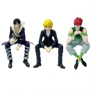 6 styles de figurines de <span class=keywords><strong>manga</strong></span> assises Killua Zoldyck Hisoka Kurapika Illumi, statues de figurines de dessin animé Hunteres, jouets en PVC, figurines d'anime - Product Image 2