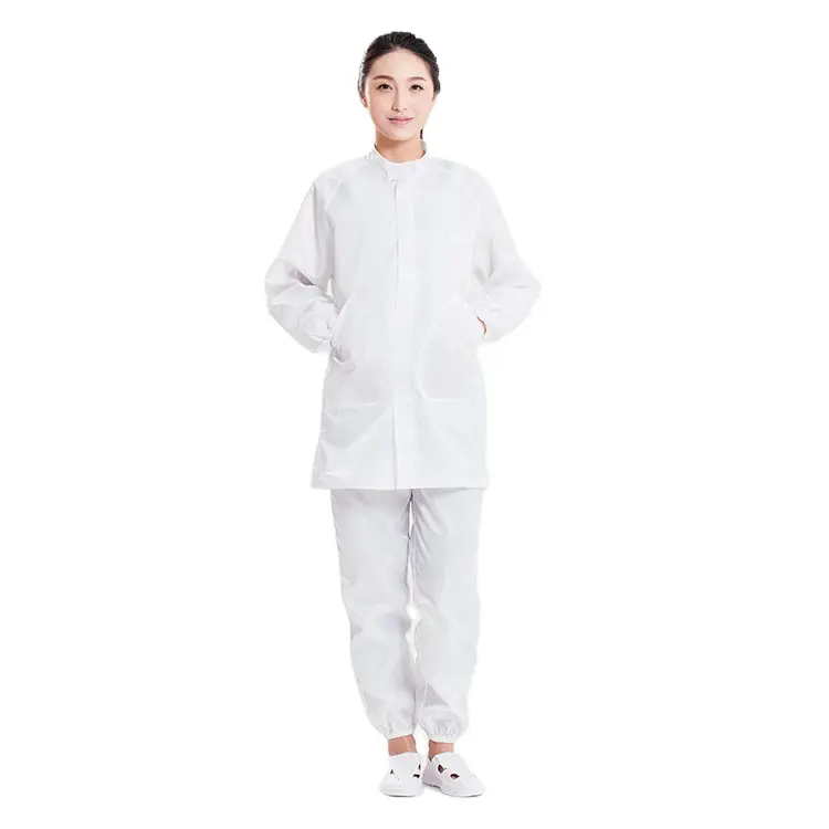 Dust-proof clothing ESD Antistatic Lab Coats Cleanroom uniform Anti-Static Dust ESD Coat for Food Factory