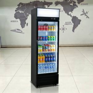 Réfrigérateur commercial vertical peu coûteux, refroidisseur de boissons, vitrine réfrigérée avec porte en verre, refroidissement par air, commande LED et serrure de porte - Product Image 4