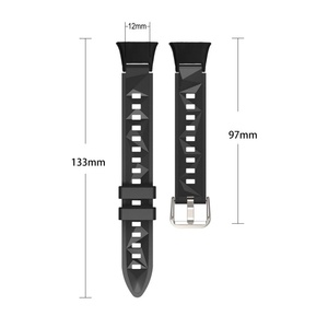 Correa de Reloj de Goma de Nuevo Estilo para Xiaomi <span class=keywords><strong>Mi</strong></span> Band 7 Pro, Correa de Silicona con Patrón de Diamantes de Cristal y Hebilla de Metal, Brazalete Deportivo - Product Image 5