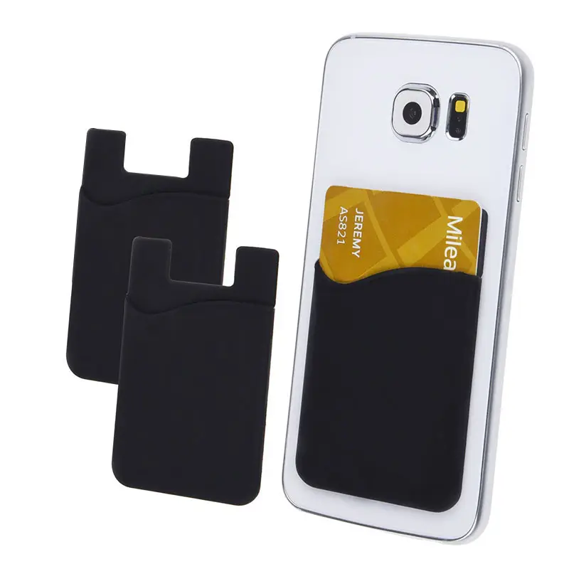 Eco-friendly Silicone Sticker Custom Color Custom Logo Mobile Phone Silicone Card Holder Phone Accessories