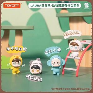 Pegatinas <span class=keywords><strong>LAURA</strong></span> - Caja Sorpresa <span class=keywords><strong>Laura</strong></span> Zoo, Figura de Personaje Mini Mengli, Imán Adorable para Refrigerador, Juguete Coleccionable - Product Image 5
