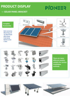 Système de fixation de panneaux solaires en aluminium avec pinces intermédiaires, surface anodisée, rails photovoltaïques, supports de montage sur toit solaire, résistance au vent 60 m/s, résistance à la neige 1,5 KN/m²