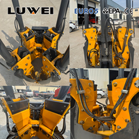 Machine hydraulique de transplantation d'arbres avec roulement, compatible avec les mini-chargeuses, équipement de transplantation de racines monté sur excavatrice, marque Luwei, Chine