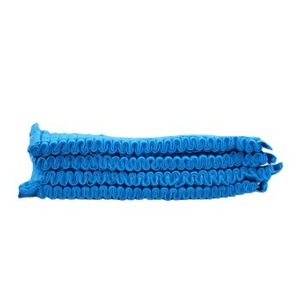 Gorro desechable azul de tela no tejida, gorro a rayas, gorro de ducha, gorro plano de uso diario para taller - Product Image 5
