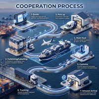 Expédition DDP de Chine vers les États-Unis et le Canada, livraison rapide, agent d'expédition maritime, entrepôt Amazon, service logistique FBA