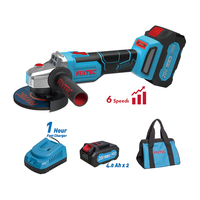 Meuleuse d'angle sans fil FIXTEC professionnelle sans balais 20V 100mm/115mm/125mm/180mm/230mm à vitesse variable
