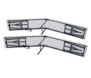 Wholesale Hot Sale Event <b>Folding</b> Portable Fold-in-half <b>Table</b> and Chair Set 6ft - Product Image 5