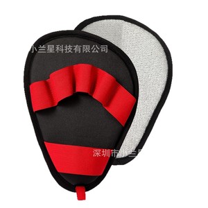 Pet Hair Removal <b>Gloves</b> Red Static <b>Magic</b> Brush For Large Dogs Arc Shape PP Material Washable Reusable - Product Image 2