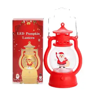 Lanterna portátil LED pequena lâmpada de óleo 15 boneco de neve de Natal caixa de 80 cores embalagem única (6*6*12.5cm) óleo luminoso