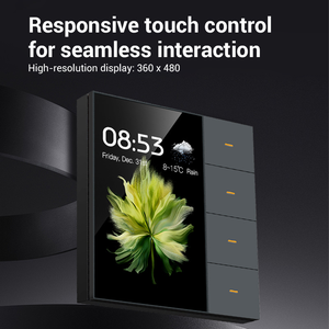 2025 productos de gran oferta Tuya Zigbee <span class=keywords><strong>Smart</strong></span> Home Panel de interruptores de pared 4Gang interruptor de escena multifunción para interruptor de atenuación de iluminación - Product Image 5