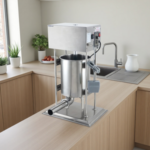 Efficiente Insaccatrice in Acciaio Inox Antiruggine per Produzione Casalinga di Salsicce e Piccoli Negozi con 4 Ugelli di Riempimento - Product Image 6
