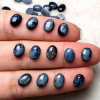 Pietersite naturelle, forme ovale, taille simple, dos plat, cabochon poli, pierre précieuse en vrac, vente en gros pour la fabrication de bijoux