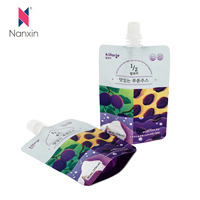 Custom Food Grade Eco-Friendly100ml 250Ml 500Ml Drank Yoghurt Drinken Vloeibare Vruchtensap Babyvoeding Tuit Zakje
