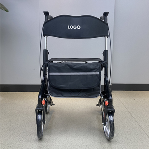 Andador Rollator para personas mayores Andador Rollator plegable con asiento y cuatro ruedas de 8 pulgadas-Andador Rollator médico - Product Image 4