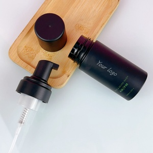 100ml Black <b>Bottle</b> <b>Empty</b> Skincare Facial Cleanser Mousse <b>Bottles</b> Packaging Cosmetic <b>Plastic</b> Foam Soap Dispenser Foam Pump <b>Bottle</b> - Product Image 3