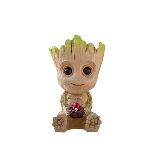 <span class=keywords><strong>Maceta</strong></span> suculenta creativa <span class=keywords><strong>Groot</strong></span> Tree Man, decoración de resina de escritorio de madera brasileña única y bonita - Product Image 4