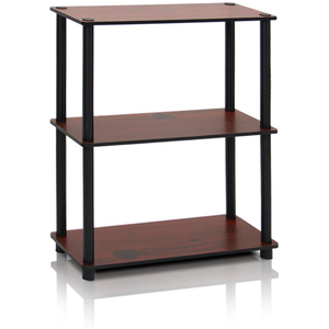 3-Tier Multipurpose Square Tube <strong>French</strong> Oak Kitchen <strong>Shelves</strong> Adjustable Display Rack Storage Holders Racks - Product Image 1