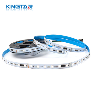 Nouvelle conception de bande lumineuse LED RGBIC DC 24V adressable <span class=keywords><strong>DMX</strong></span> 512, PCB flexible, contrôle par application/programmable, éclairage paysager découpable - Product Image 1