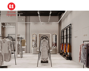 Custom Men Clothing Showcase | Garment Shop Display Fixtures & Clothing Cabinet for Retail Store Design - Product Image 4