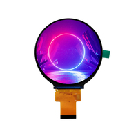 Layar LCD TFT RGB SPI Bulat Kecil 2.8 Inci 480*480 300cd/m2 40 Pin Mini Modul Layar LCD 2.8 Inci untuk Panel Jam Tangan Pintar