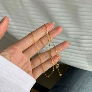 Collar de Cadena de Eslabones de Plata de Ley 925 con Baño de Oro de 18K, Diseño Nuevo de Dylam, Resistente al Deslustre y a la Decoloración, para Mujer - Product Image 6