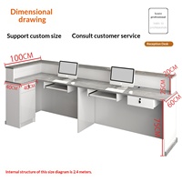 Comptoir de caisse, petite table de bar, armoire à vin, magasin de proximité, restaurant, hôtel, bureau d'accueil sur mesure, minimaliste