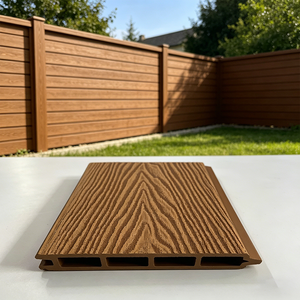 Clôture de <span class=keywords><strong>jardin</strong></span> en composite <span class=keywords><strong>bois</strong></span>-plastique (WPC) écologique, faible entretien - Product Image 1