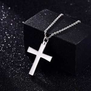 Isunni de Plata de Ley 925 recuerdo Memorial joyería de la cremación cenizas urna Colgante Cruz Collar para hombres y mujeres - Product Image 3
