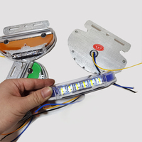 Signal latéral à LED pour remorque camion orange, prix d'usine, universel, Type Alien, rouge, blanc, ambre, bleu, vert, 24V, 2 pièces
