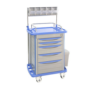 Chariot médical personnalisable en plastique ABS, chariot <span class=keywords><strong>de</strong></span> secours d'urgence, support, armoire à médicaments facile à nettoyer pour usage hospitalier - Product Image 1