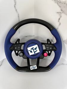 Volant personnalisé avec garniture en cuir noir pour Audi A3 A4 A5 A6 A7 A8 C7 S8 R8 Rs3 RS6 B8 B9 S7 RS S <span class=keywords><strong>Line</strong></span> - Product Image 2