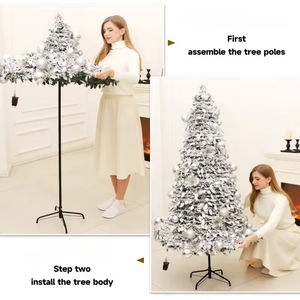 Sapin de Noël Superstar Santa Pop-Up, 7FT, pré-éclairé avec 200 lumières <span class=keywords><strong>LED</strong></span>, COMME VU À LA TÉLÉVISION, Santa Topper Projects North Star - Product Image 3
