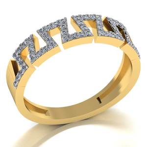 Anillo de Bodas de compromiso de oro de forma redonda brillante con diamantes creados en laboratorio 10K/14K/18K Joyería de diamantes cultivados en laboratorio Natural - Product Image 3