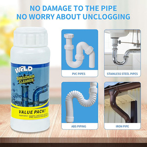 Agent de dragage de canalisations écologique à action rapide, <span class=keywords><strong>déboucheur</strong></span> de drains, dissout les cheveux, la graisse et les déchets pour la maison, la cuisine, l'évier, la salle de bain - Product Image 2