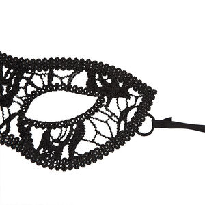 Máscara de Encaje de Macramé Negra, Máscara de Carnaval Estilo Veneciano para Mujer, Máscara Erótica - Product Image 2