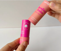 Tubes en papier kraft écologiques et recyclables personnalisés pour déodorant, baume à lèvres et soins de la peau, format push 10g