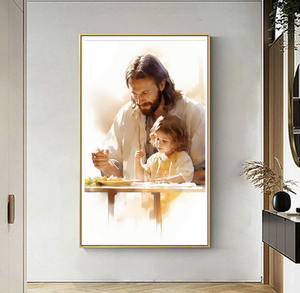 Instruction divine aux jeunes âmes: une peinture de Jésus enseignant aux enfants - Product Image 3