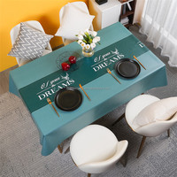 Nappe de Table en PVC à imprimés, nappe personnalisée avec support en tissu, 50 pièces