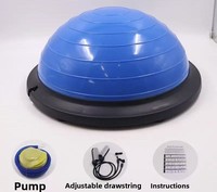 Egooal ABS Balle de massage antidérapante écologique, résistante aux éclats, demi-ballon de yoga ergonomique pour acupression et entraînement de stabilité 5,5 kg