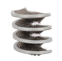 Brosse spirale industrielle en acier inoxydable sur mesure pour le nettoyage des câbles métalliques et l'élimination de la saleté