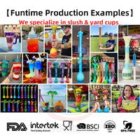 Gobelets à cocktail et à smoothie en plastique réutilisables personnalisés en usine avec pailles, parfaits pour les fêtes en bar.